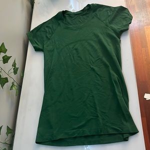 Dark Green LuluLemon Swiftly Tech Tee